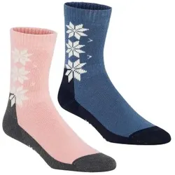 Kari Traa 2P Wool Sock Rosa/Blau Gr 36/38