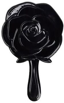 Fusion Finds Vintage Rose Handheld Vanity Mirror Floral Portable Makeup Mirror For Travel, Vanity & Gifts black