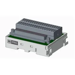 RS PRO Schnittstellenmodul Sub-D, Buchse, 37-polig, 125 V DC, / 1A, DIN-Schienenmontage, Elektronikkabel + Stecker