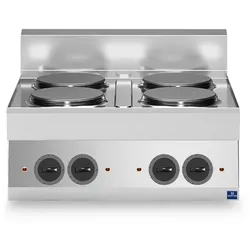 Mastro Cook&Snack Elektrokochfeld, 4 Platten, 700 x 650 x 300 mm