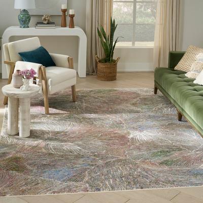 Nourison Quaint Harmony Indoor only Green Floral Area Rug