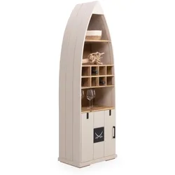 Regal SANSIBAR HALMSTAD (BHT 63x193x40 cm) - braun - BHT 63x193x40 cm