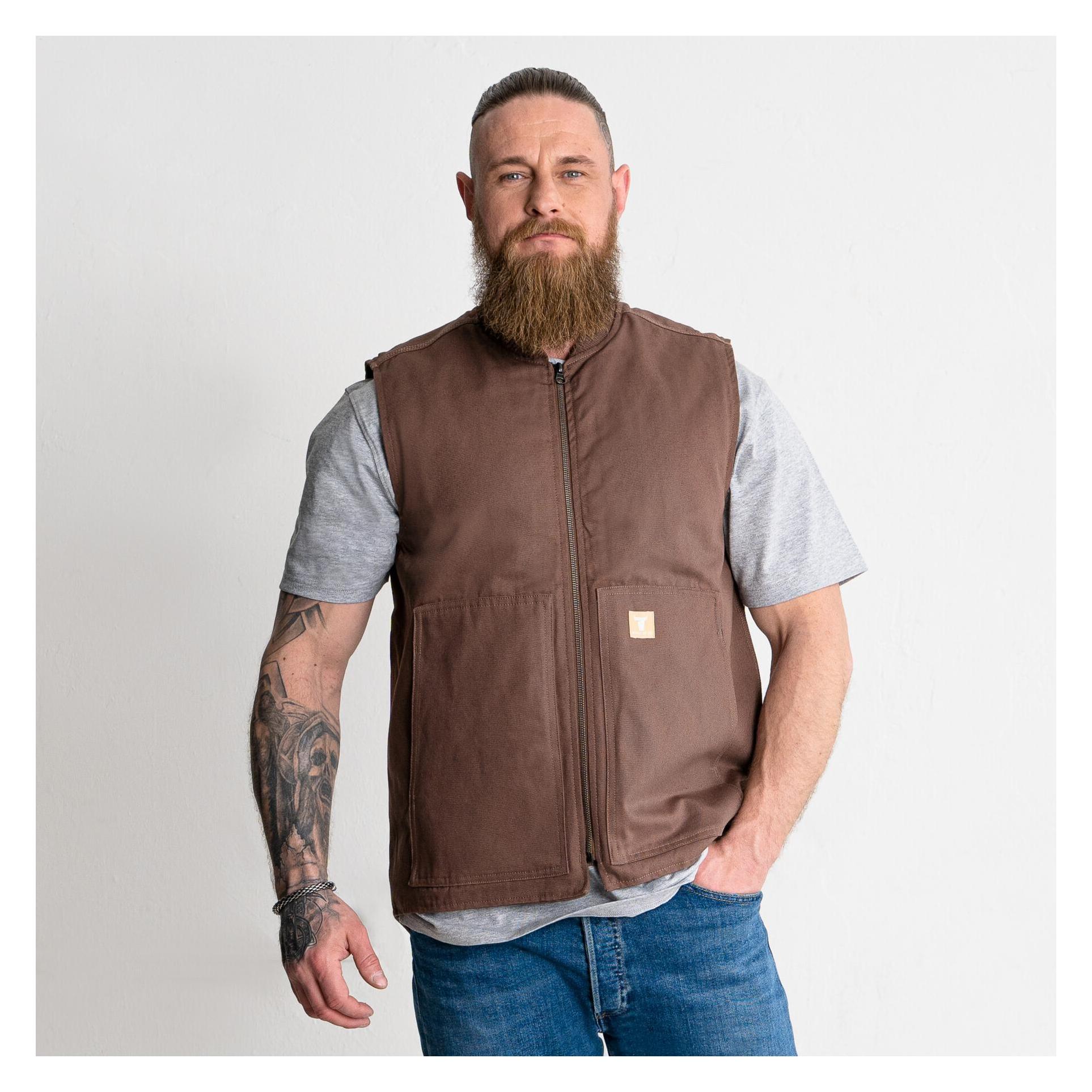 Stier Heavy Work Vest Padded bci cotton XL Signature Brown (XL) (65461137)