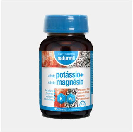 NATURMIL CITRATO POTASSIO + CITRATO MAGNESIO 90 COMPRIMIDOS