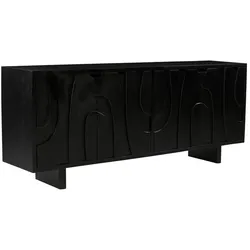 DAHEIM Sidebaord Black Smooth 14704 Holz Schwarz