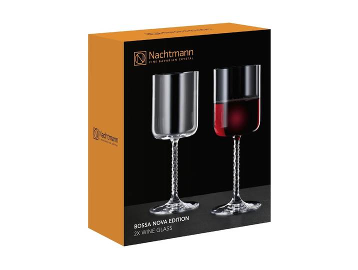 Weinglas NACHTMANN Bossa Nova 435 ml, 2 Stück , transparent, H:20,8cm, Kristallglas, Trinkgefässe, Weinglas