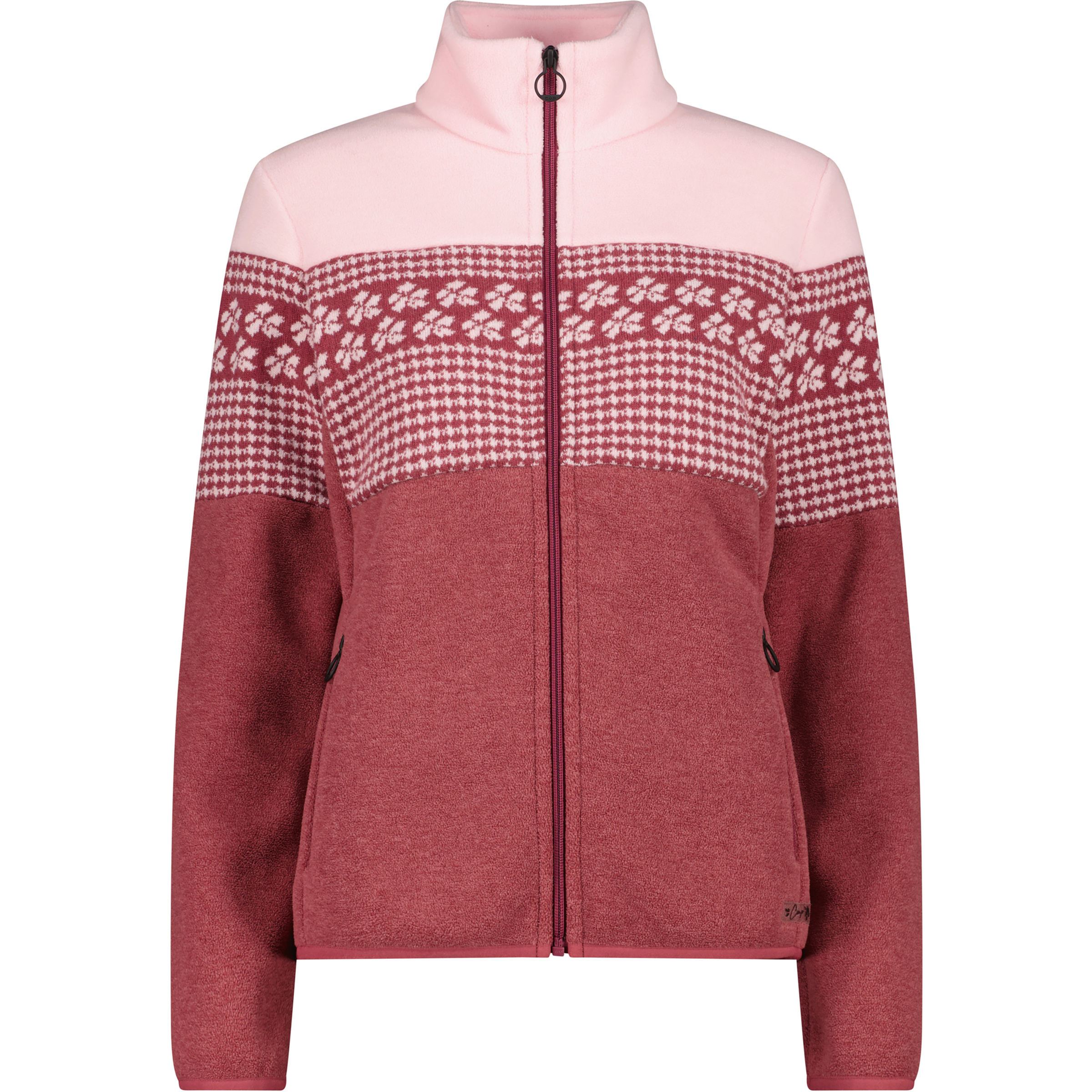 CMP Damen Fleecejacke rosa Größe M Trekking Isolierend