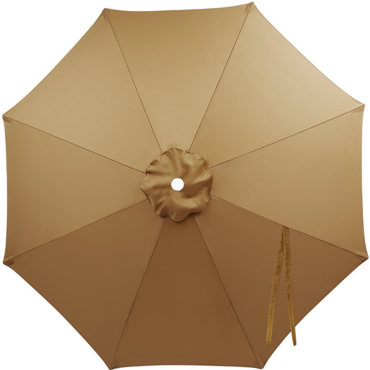 Vervangend parasoldoek in beige en groen voor parasols met 8 baleinen