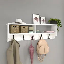 Wandgarderobe Åstorp Weiß [en.casa]