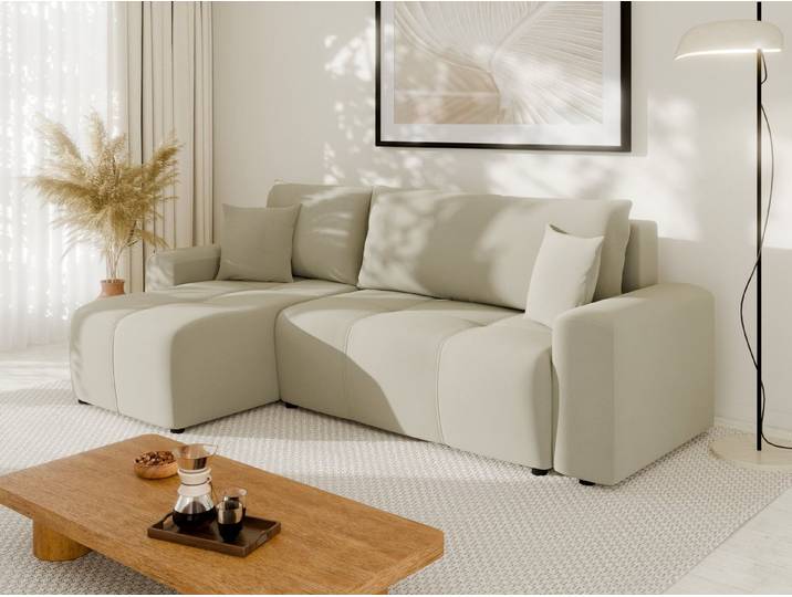 Homesy Ecksofa NOLANI Ecksofa mit Schlaffunktion & Bettkasten – Modern & Bequem