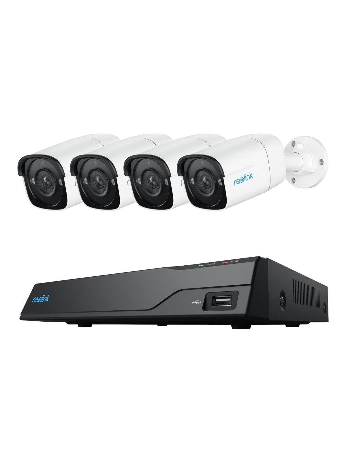 REOLINK NVS8-5MB4 PoE Surveillance Kit with 4x 5MP Bullet Cameras & 2TB NVR