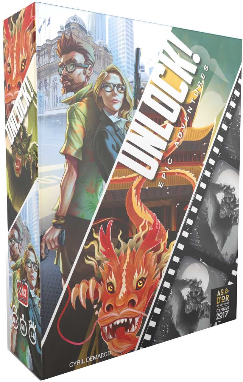 Unlock! 7 Epic Adventures - Cooperative Card Game for 1-4 Players from Space Cowboys