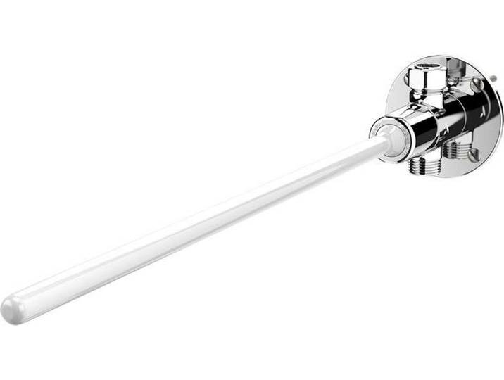 Delabie\, robinet à boisseau sphérique auto-fermant\, modèle TEMPOGENOU\, raccordement G1/2B\, levier L350\, temps de fermeture : 7 secondes.