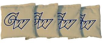 Skip's Garage George Washington University Colonials Gold Cornhole Bags