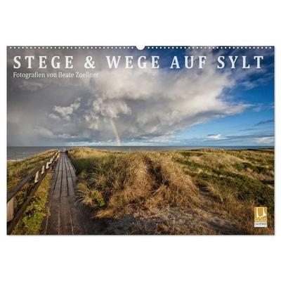 Stege & Wege auf Sylt (Wandkalender 2027 DIN A2 quer), CALVENDO Monatskalender
