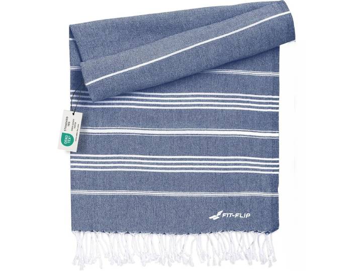 Hamamtuch Baumwolle Recycelt 100x200cm Navy - Sultan