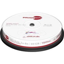 Primeon 2761312 Blu-ray BD-R DL Rohling 50 GB 10 St. Spindel Bedruckbar
