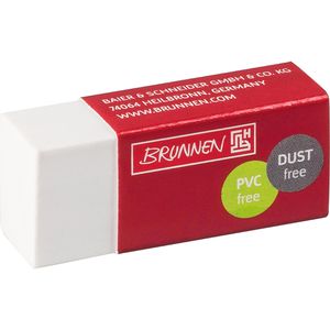 Brunnen Radiergummi Mini Dust Free, für Bleistifte, weiß, Kunststoff