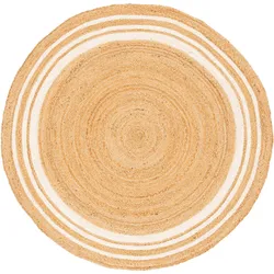 Pergamon, Teppich, Naturfaser Teppich Jute Salsa Streifen Rund (120 cm)