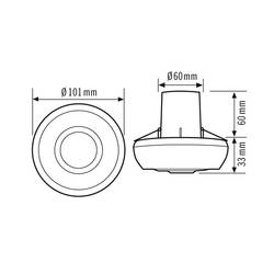 ESYLUX EB10431708 Unterputz Decken-Bewegungsmelder 360 ° Relais Weiß IP40