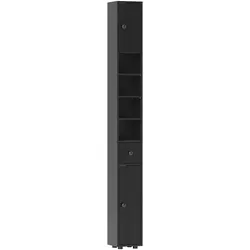 BADEZIMMERSCHRANK Spanplatte Schwarz