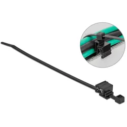 DELOCK Kabelbinder Befestigungsclip L 200x4,8mm 50 Stück SW