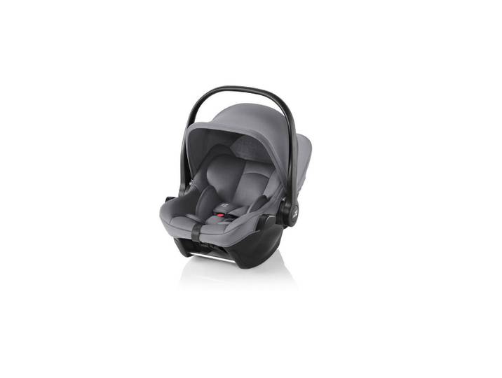 Britax Römer Babyschale Baby-Safe Core, Hellgrau, 44x64x61 cm, UV 50+, Made in Germany, ECE R 129 i-Size, abnehmbarer und waschbarer Bezug, ergonomischer Tragebügel, Flugzeugzulassung, Gurtlängenverstellung, höhenverstellbare Kopfstütze, Sonnendach, optimaler Aufprallschutz, schadstoffgeprüft, schnell und leicht im Auto montierbar, verstellbare Sitz- und Schlafpositionen, 3-Punkt-Gurt, Baby on Tour, Babyschalen, Babyschalen