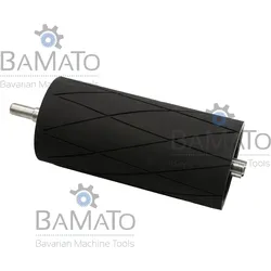 Laufrolle mit Welle für Abförderband von BAMATO Sägespaltautomat WPO-500