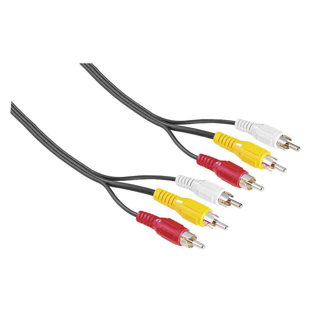 Hama EXXTER A/V Kabel 3 Phono-3 Phono 2,0m (2 m, Cinch Kabel) (105019)
