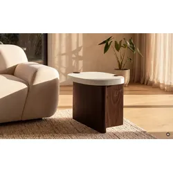 Höffner Selection Couchtisch  Adara II , weiß , Maße (cm): B: 43,5 H: 40
