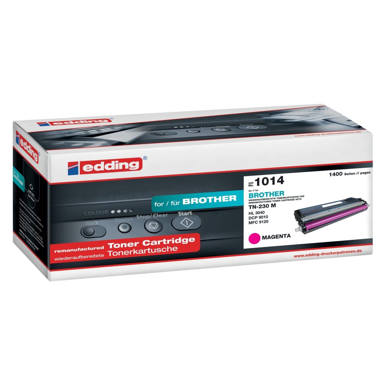 Edding Toner ersetzt TN 230M, TN230M Magenta 1400 Seiten (M) (18-1014)