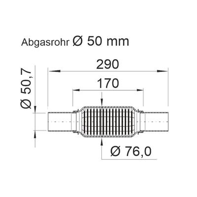 ERNST Flexrohr, Abgasanlage soft 464055