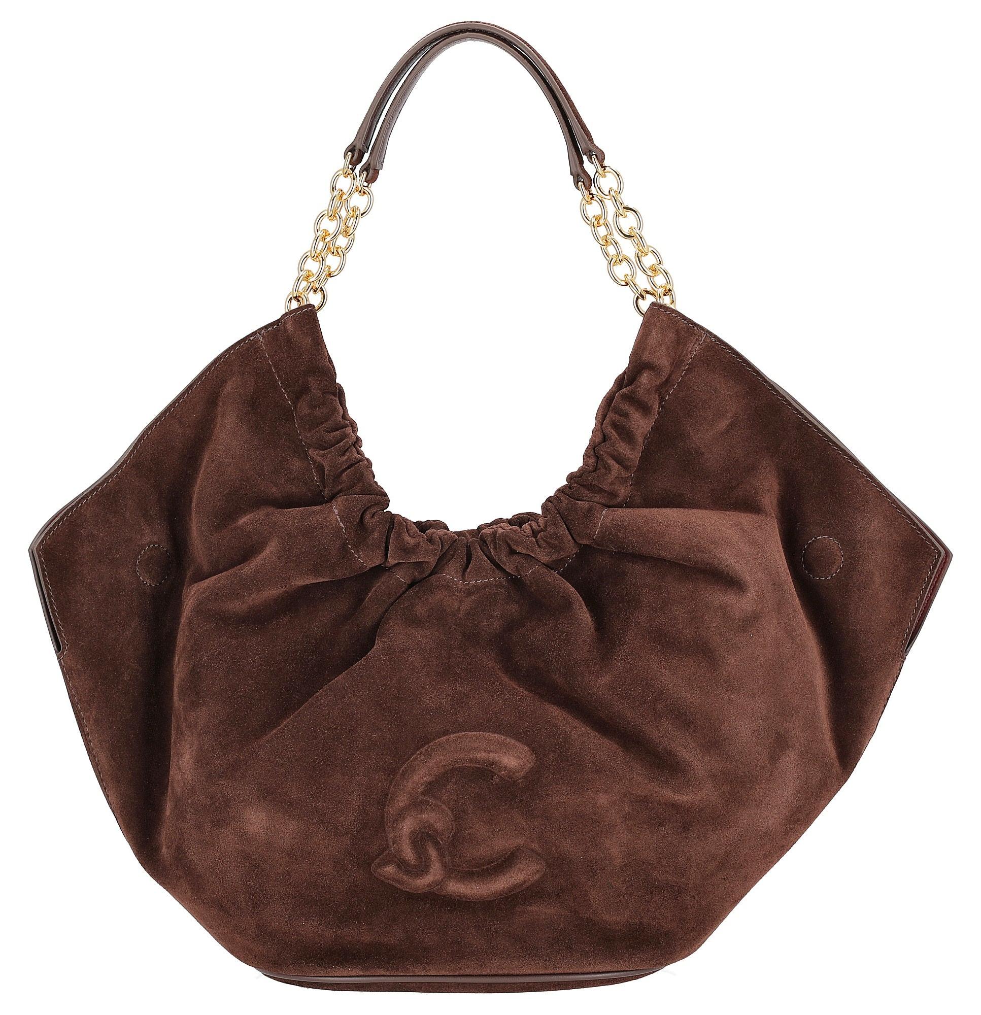 Coccinelle Smash Suede Bim - Schultertasche 27 cm (brunette/brunet)