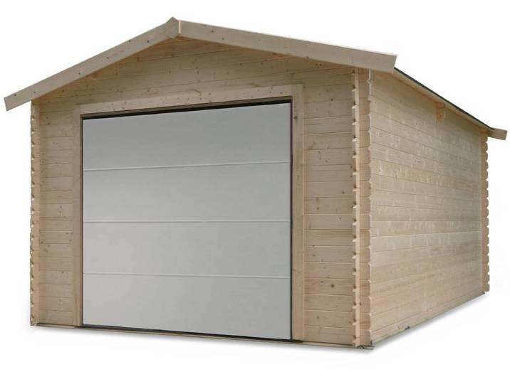 Garage bois Traditional - 18.19 m² - 3.58 x 5.08 x 2.82 m - 28 mm