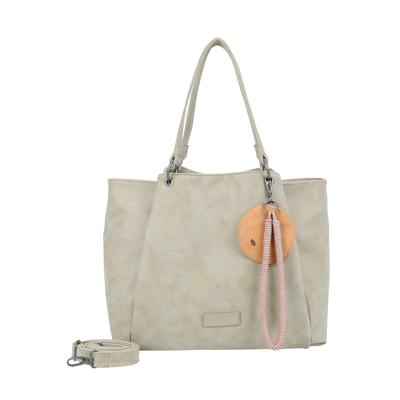 Henkeltasche FRITZI AUS PREUSSEN "Fritzi42N", Damen, Gr. B/H/T: 18cm x 33cm x 45cm, beige (sand), Kunstfaser, unifarben, Taschen, aus veganen Materialien