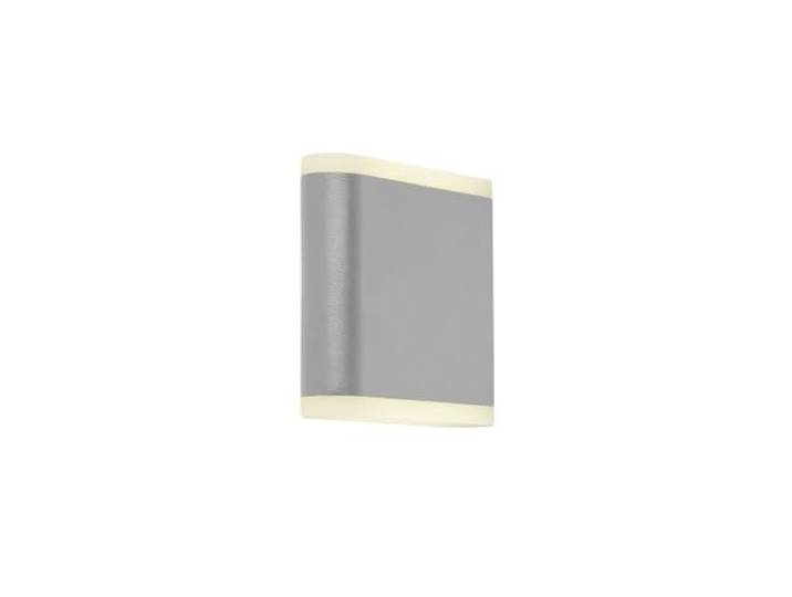 Searchlight Stratford Outdoor LED Up/Down Wand Lichtgrijs, Frosted Diffuser IP44 4000K