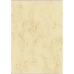 SIGEL DP181 Marmor-Papier, beige, A4, 90 g/qm, 25 Blatt
