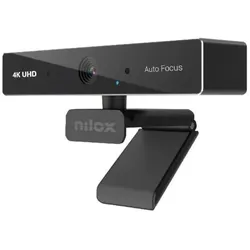 Nilox Web CAM 4k Automatic (4 Mpx), Webcam, Schwarz