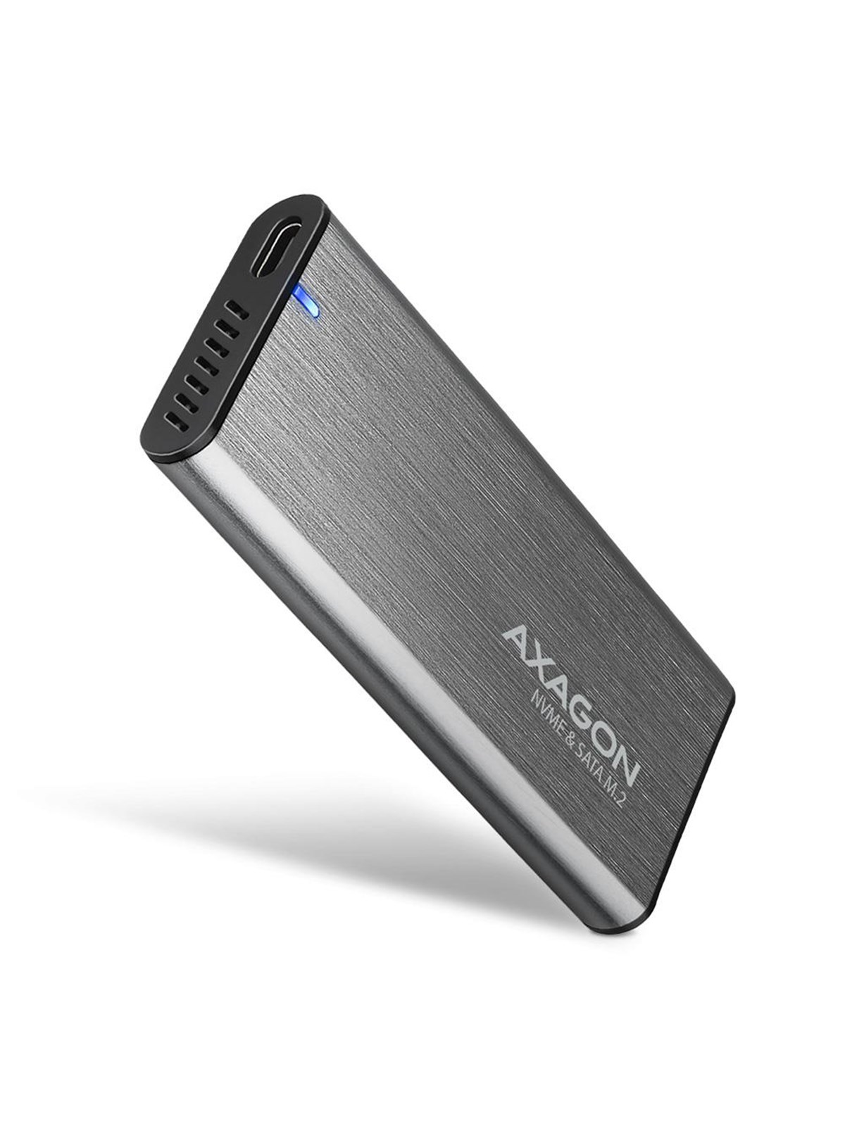 AXAGON SuperSpeed USB-C 10 Gbps Raw Box-Gehäuse für NVMe & SATA M.2 SSD