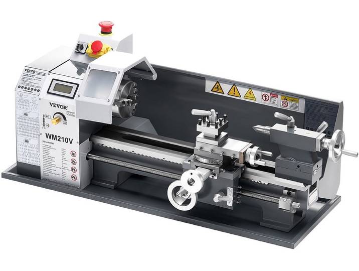 VEVOR Metaaldraaibank 550W Tafeldraaibank 2250 tpm 21x37cm