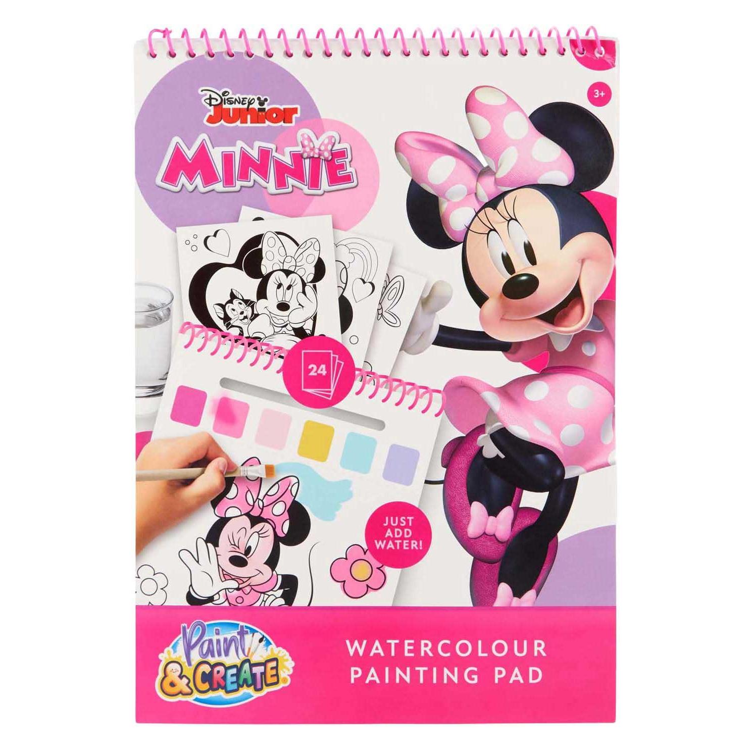 Canenco Minnie Mouse Aquarellfarben-Set im Buch - inkl. Pinsel (MM24355)
