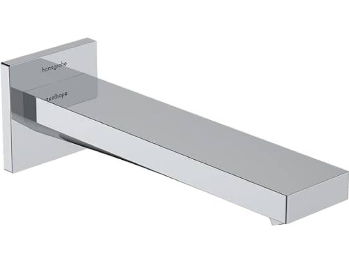 hansgrohe Tecturis E - Baduitloop, Badkraan met voorsprong uitloop 21cm, Badmengkraan, chroom