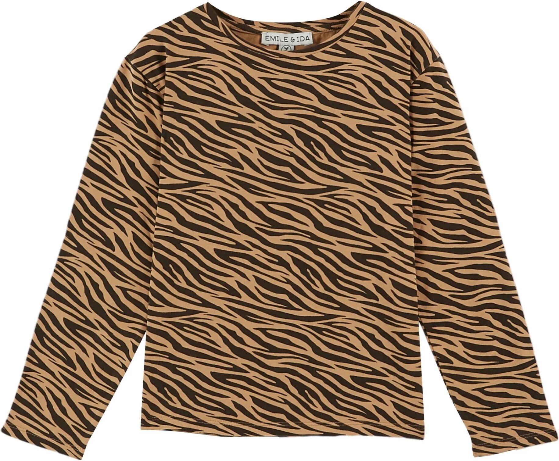 Emile et Ida T-shirt Zèbre Caramel 2 ans