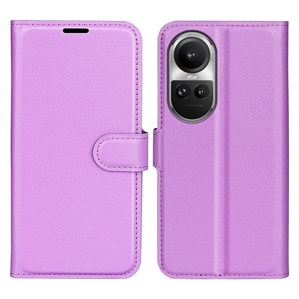 Cover-Discount Oppo Reno10 / 10 Pro - Leder Etui Hülle violett (OPPO Reno 10, Oppo Reno 10 Pro) (660150691H)