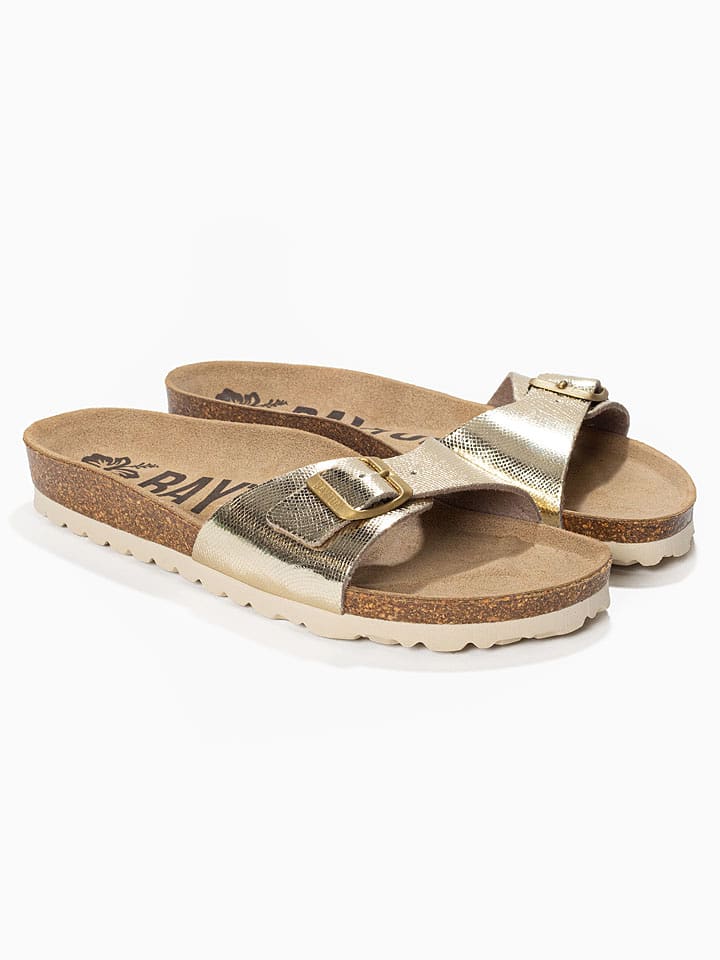 BACKSUN Pantoletten "Zephyr" in Gold - 37