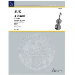4 Stücke op.17 für Violine und Klavier, Fachbücher von Josef Suk