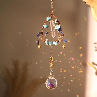 Uplifted Finds Crystal Butterfly Suncatcher Wind Chime   Hanging Prism Window Pendant 10