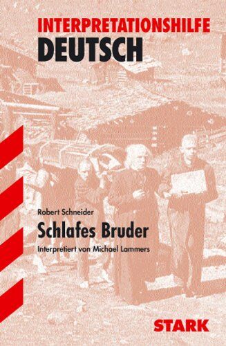 Robert Schneider - Interpretationshilfe Deutsch / Schlafes Bruder - Preis vom 10.10.2026 11:48:34 h