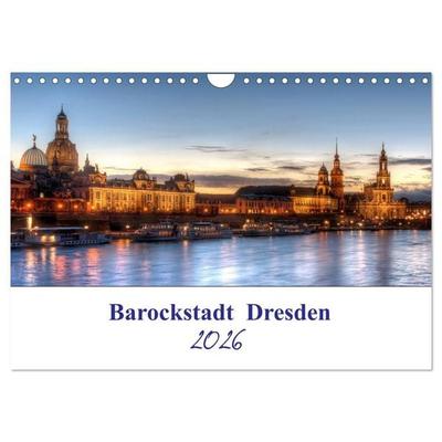 Barockstadt Dresden (Wandkalender 2026 DIN A4 quer), CALVENDO Monatskalender