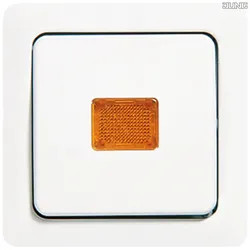 Jung 5561KOWW Abdeckung mit Licht- austrittsfenster orange CD alpinweiß